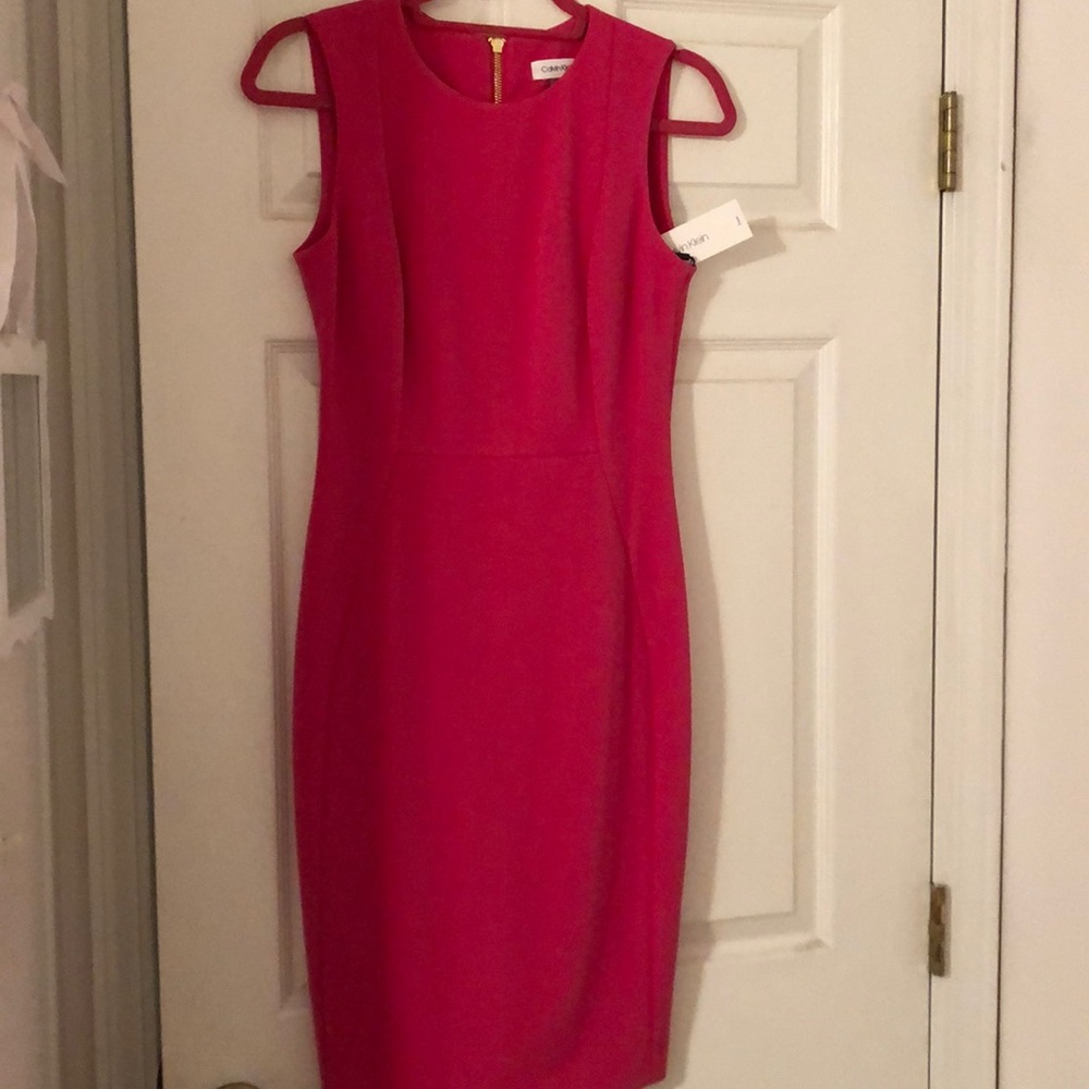 New with tags Calvin Klein hot pink dress sz 4